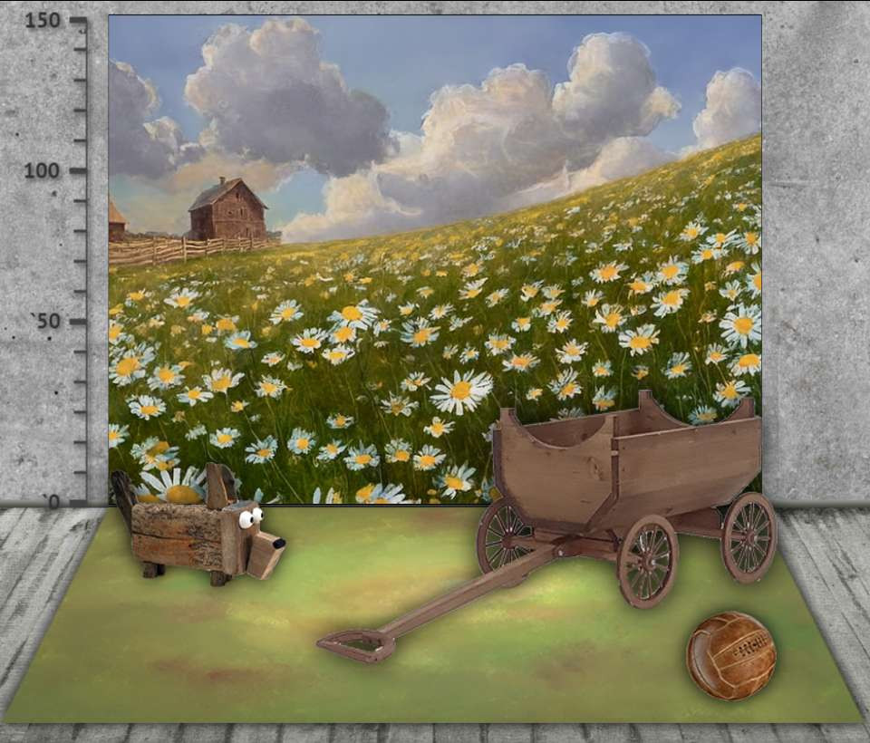 Backdrop "Daisy meadow"