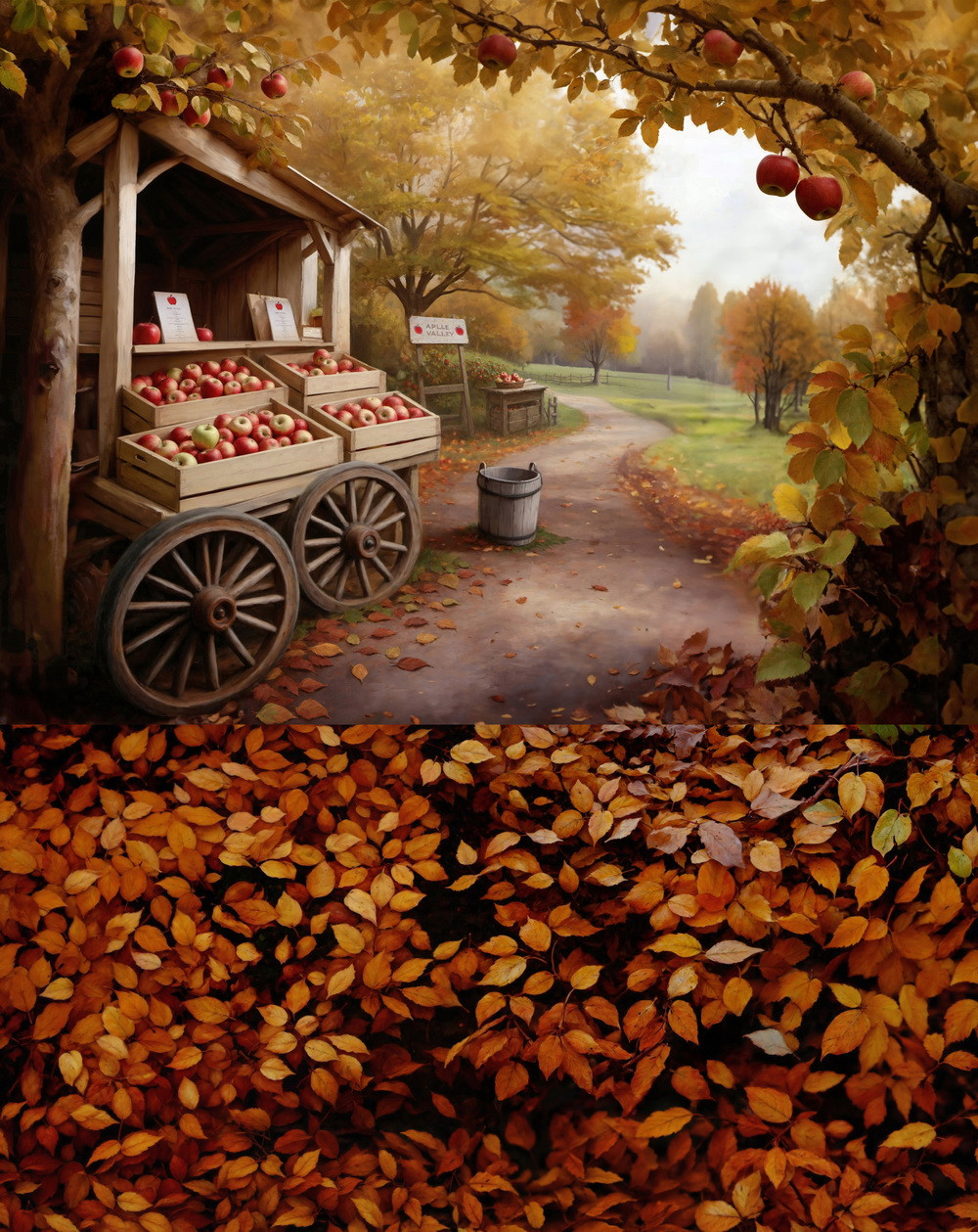 Combined backdrop "Apple Feast of the Saviour"