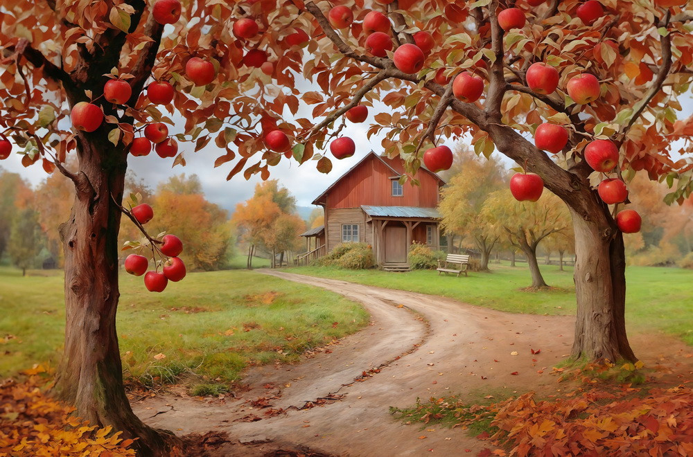 Backdrop "At the cottage"