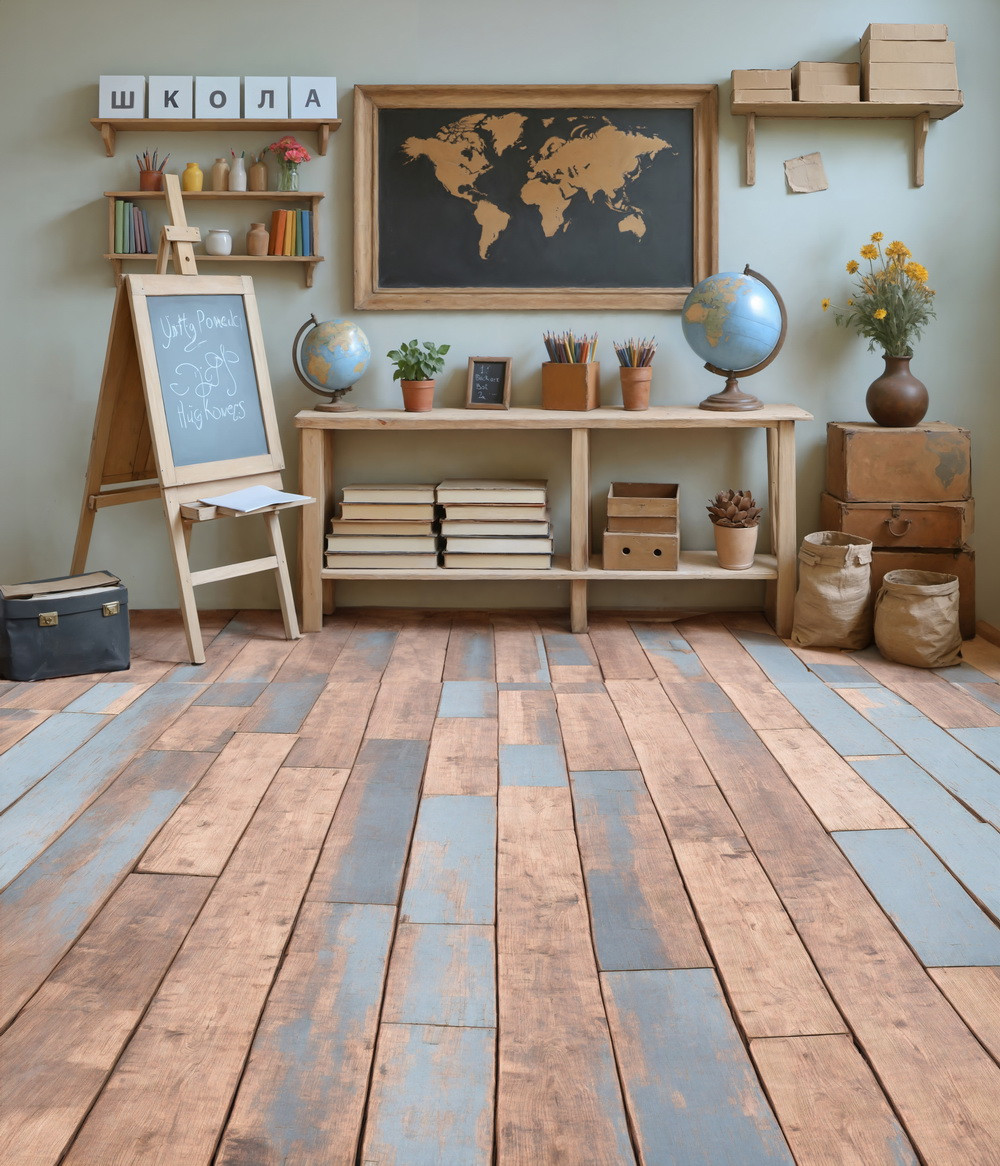 Combined backdrop "Map and easel"