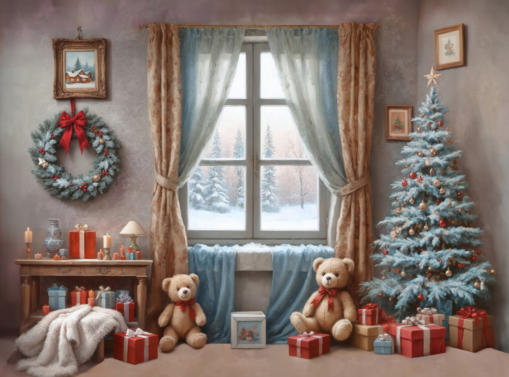 Backdrop "Snowy room"