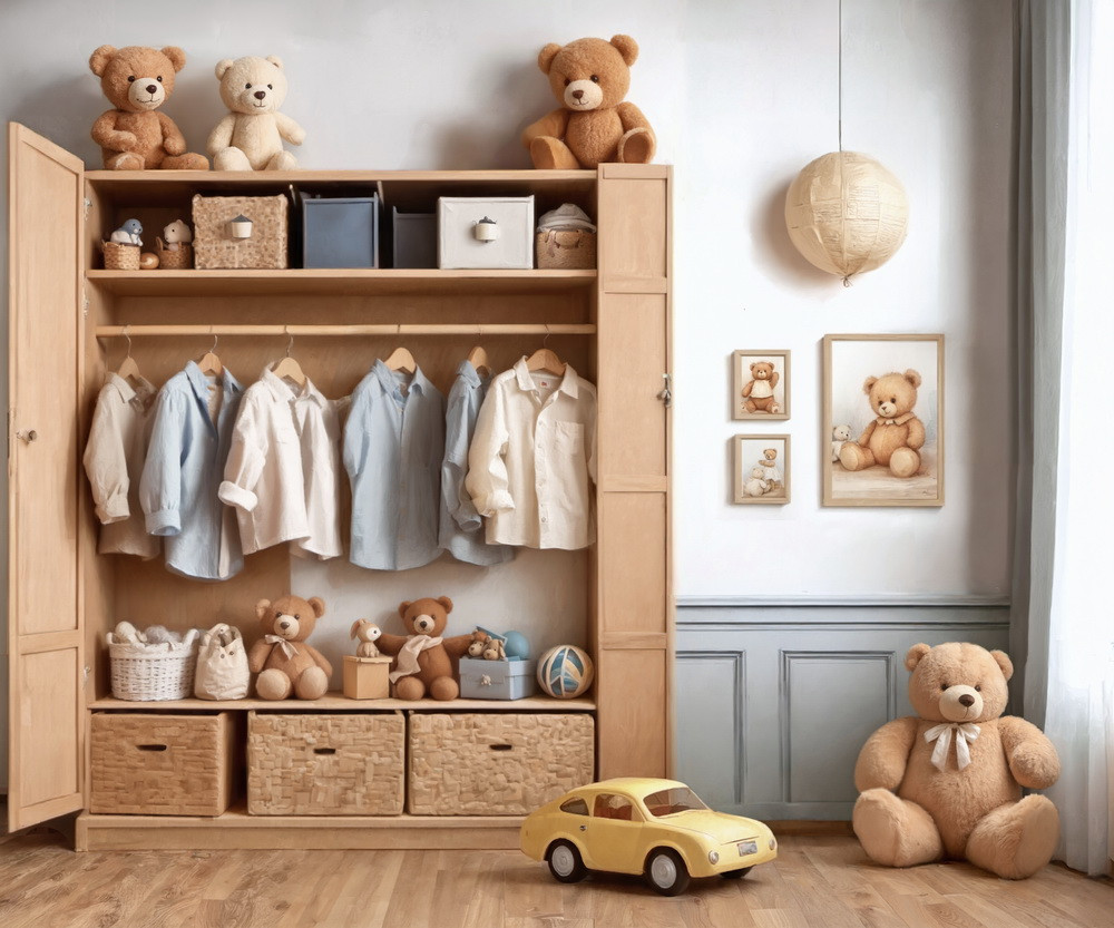 Backdrop "Child room with teddy bears"