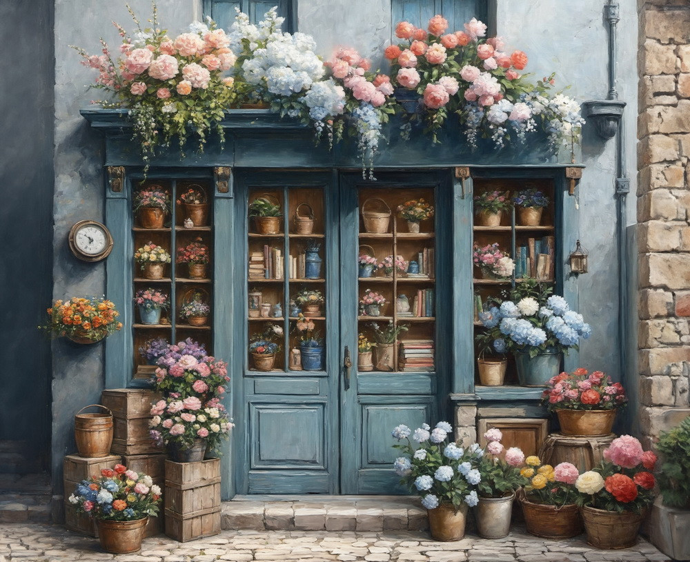 Backdrop "Flower shop" var.2