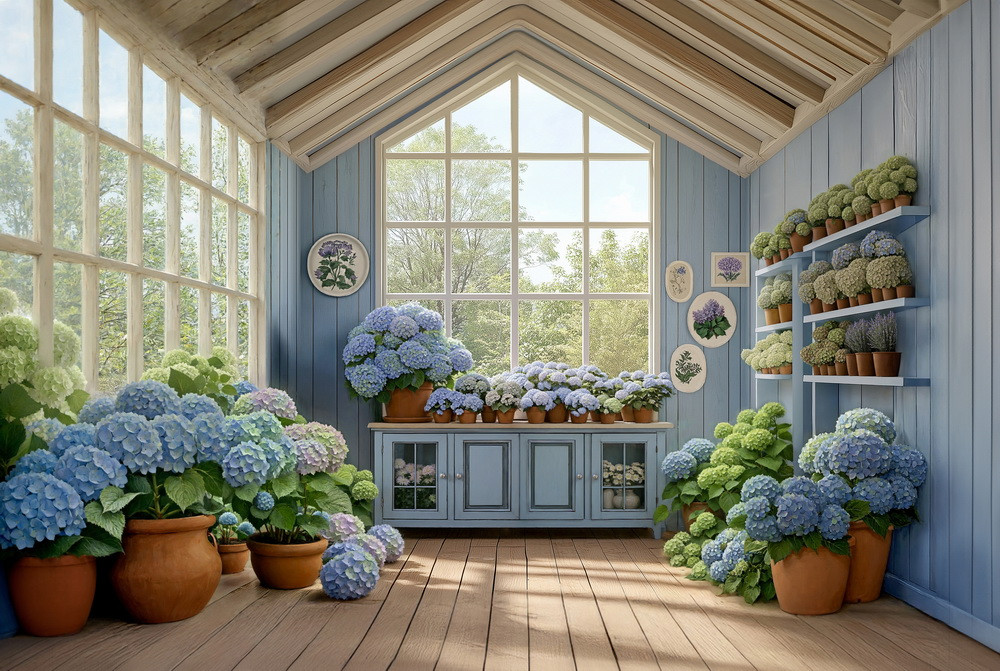 Нейрофотофон "Голубые гортензии"