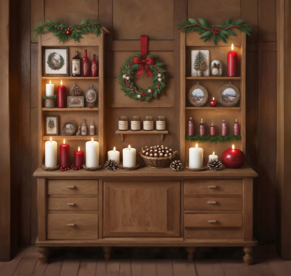 Backdrop "Christmas kitchen"