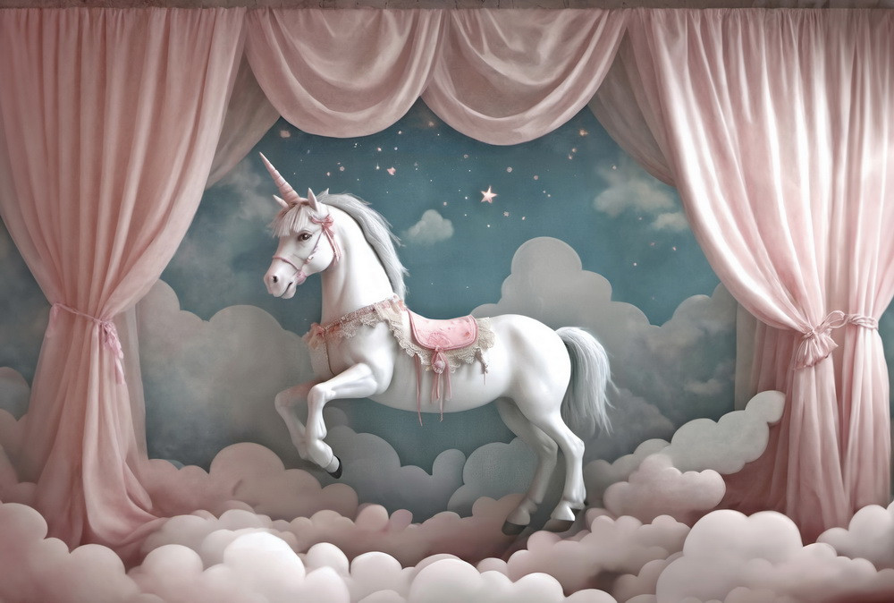 Backdrop "Pink unicorn"
