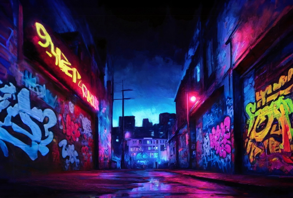 Backdrop "Neon nights"