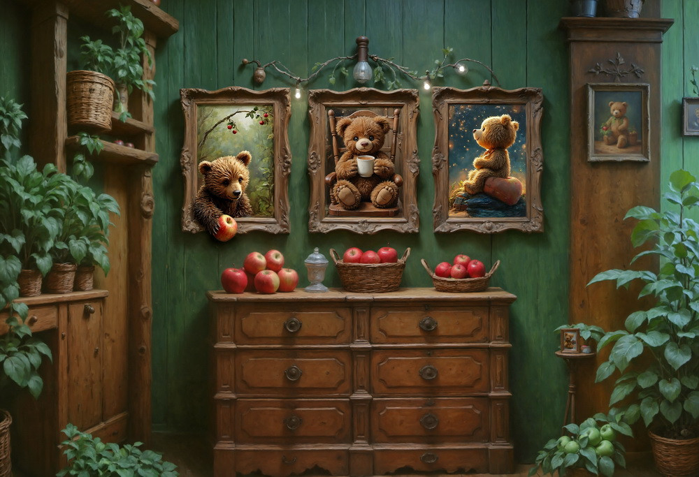 Backdrop "Three bears"