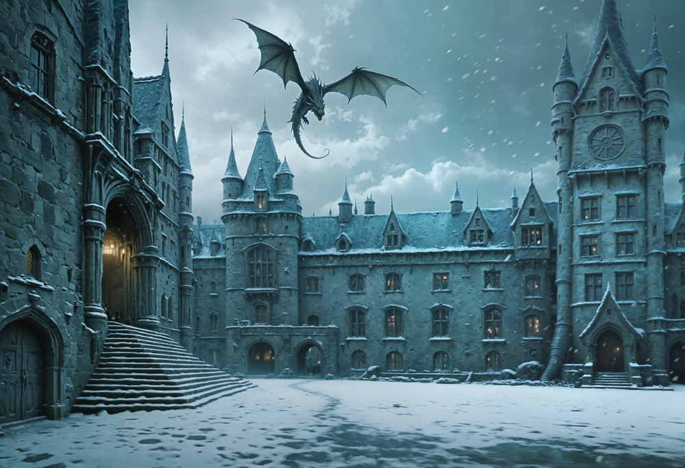 Backdrop "Hogwarts yard"