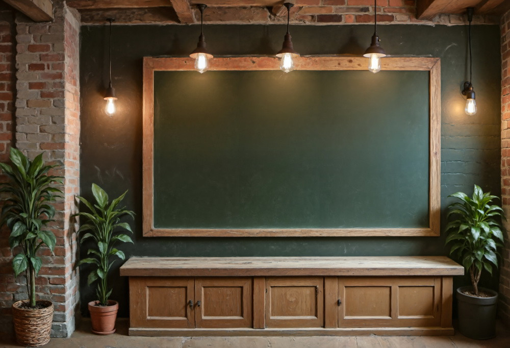 Backdrop "School desk clean"