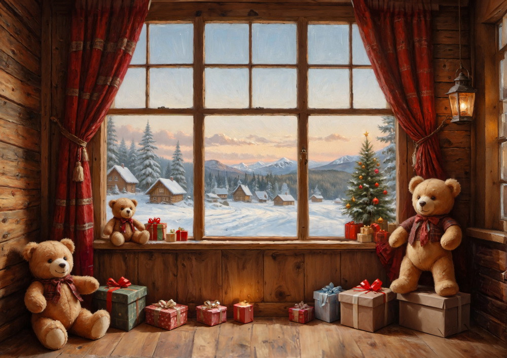 Нейрофотофон "Красная комната с мишками"