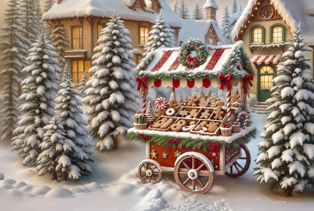 Backdrop "Bakery cart (day)"