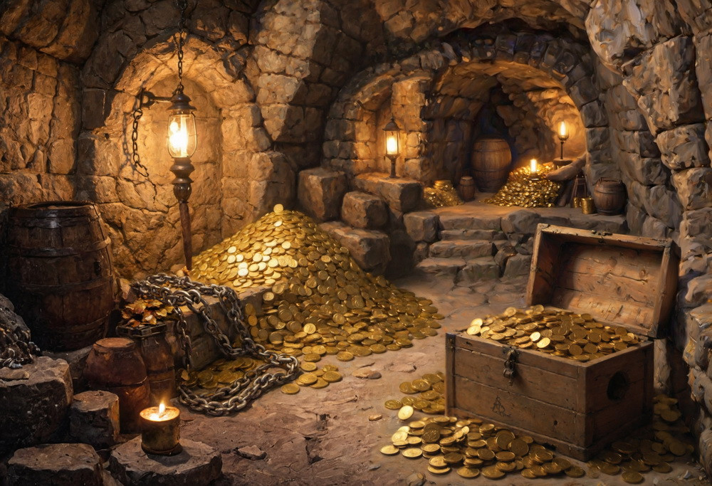 Backdrop "Treasure cave"