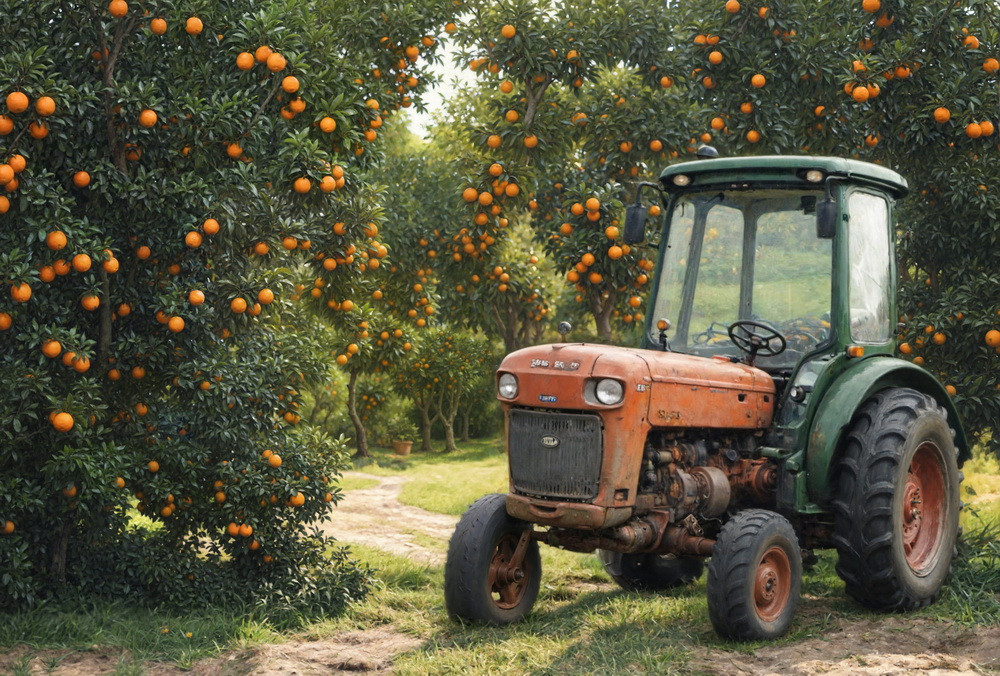Backdrop "Orange garden 2.0"