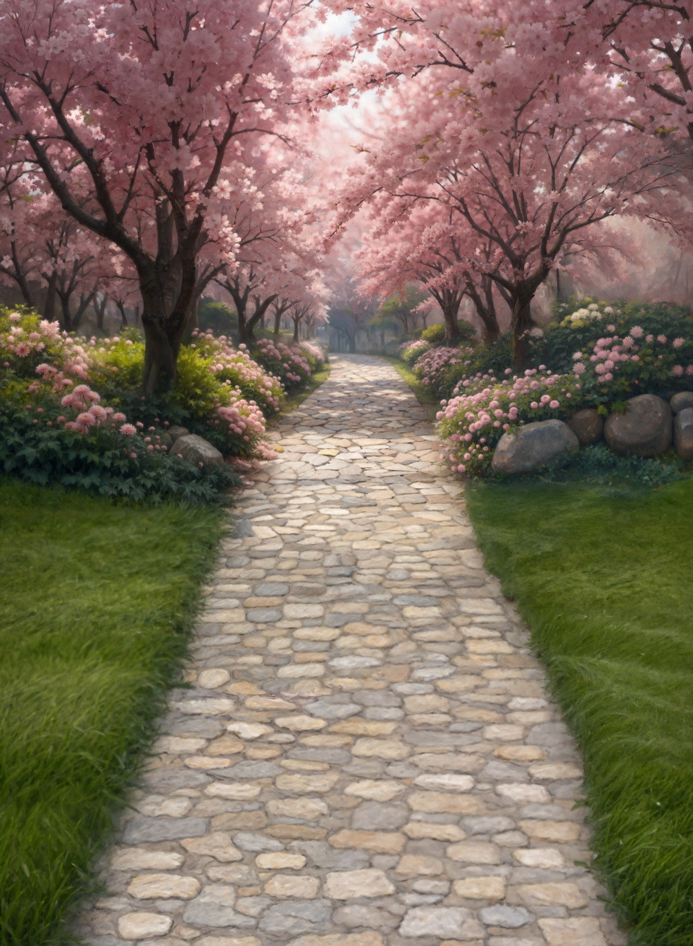 Нейрофотофон "Цветущая сакура" стена/пол