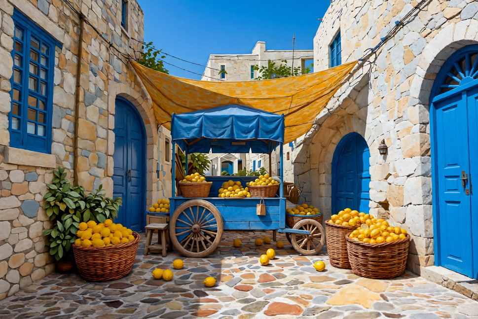 Backdrop "Walking in Italy" Backdrop "Walking in Italy"