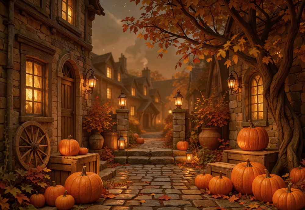 Backdrop "Autumn evening"