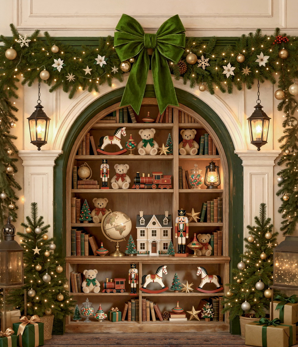 Backdrop "Green bow"