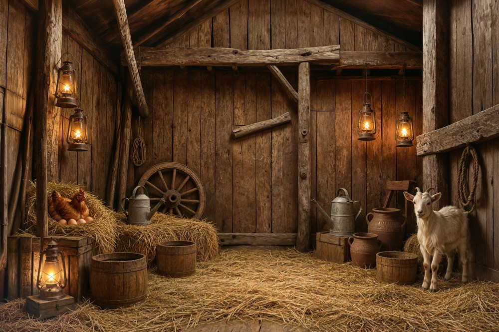 Backdrop "Haystack shed 2.0"