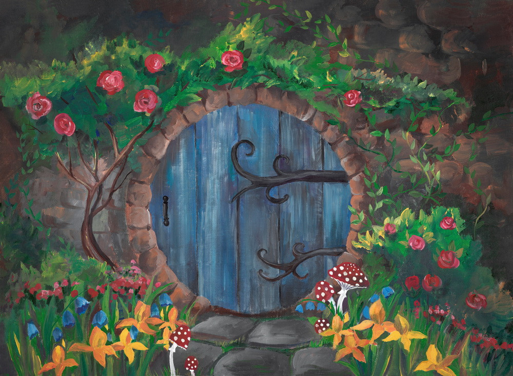 Backdrop "Behind the magic door"