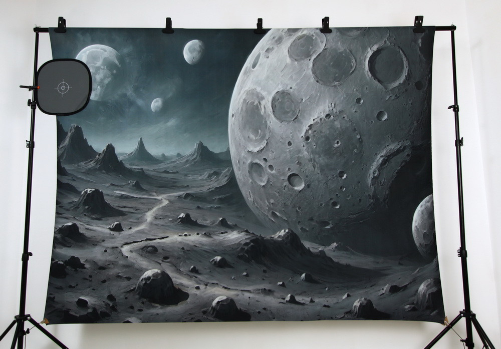 Backdrop "A man on the Moon"