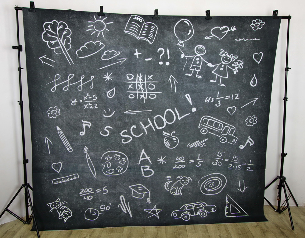 Фотофон "школьная доска SCHOOL (графит)"