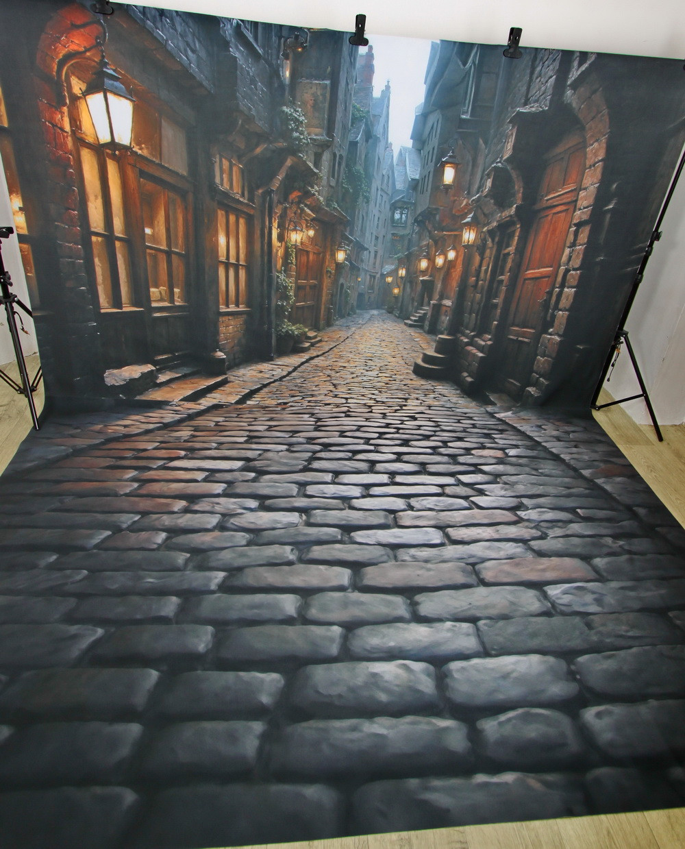 Нейрофотофон "Косой переулок (лето)" стена/пол