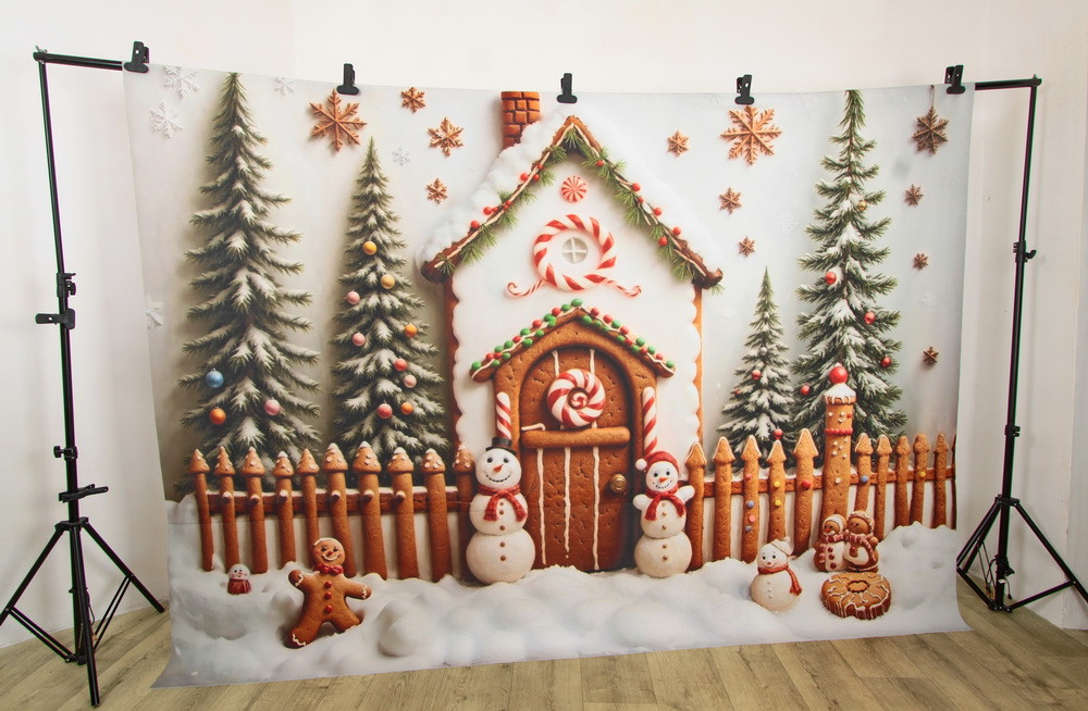 Backdrop "Gingerbread yard"