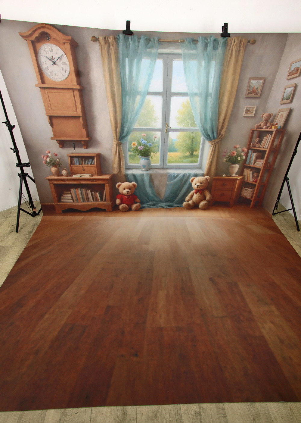 Нейрофотофон "Весенняя комната с мишками" стена/пол