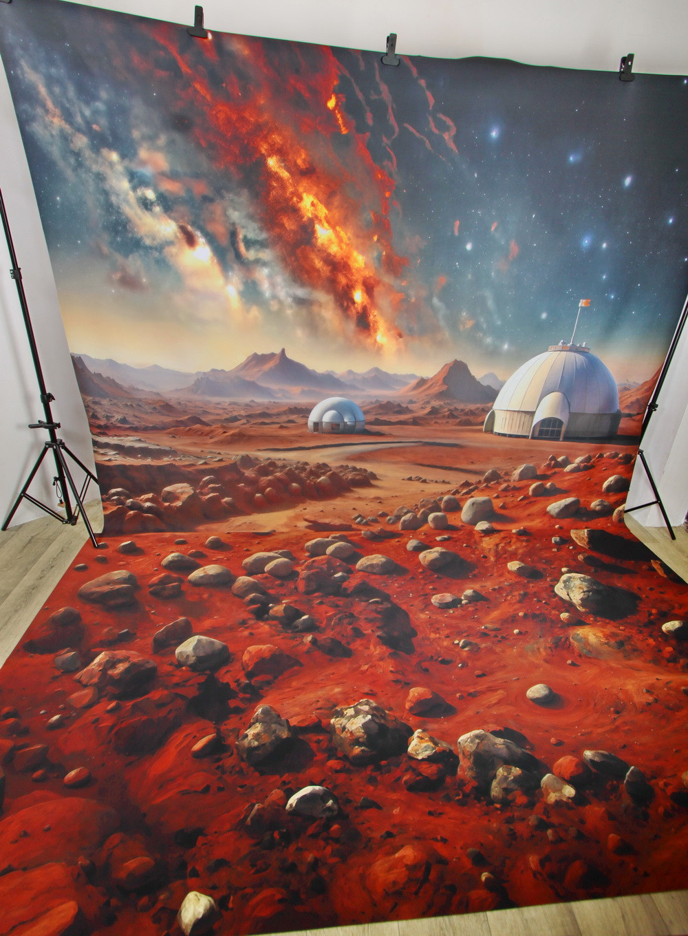 Combined backdrop "Red planet"