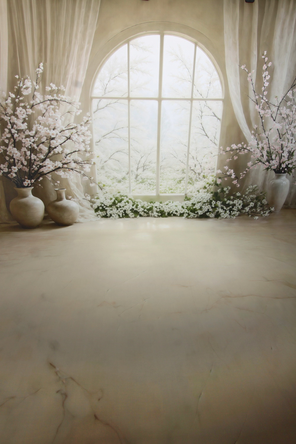 Нейрофотофон "Белая сакура" стена/пол