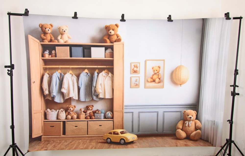 Backdrop "Child room with teddy bears"