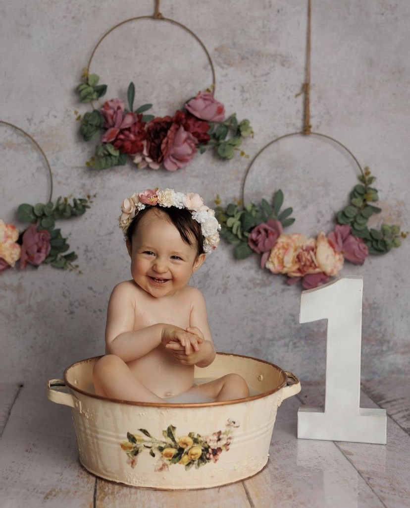 Фотофон двухсторонний "марципан / белая стена"