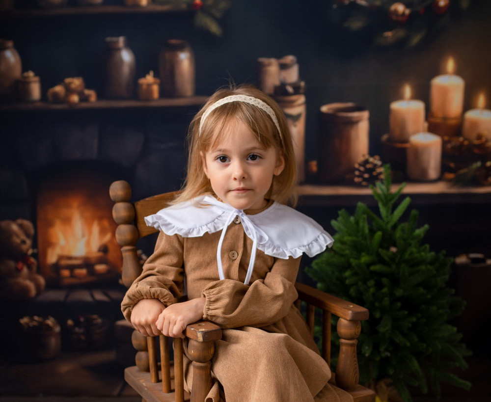 Backdrop "A room with Christmas stuff"